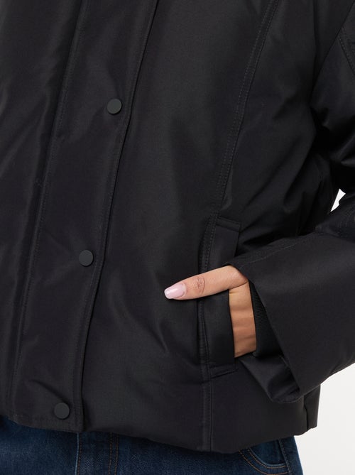 Doudoune courte à capuche fourrée 'JDY' - Kiabi