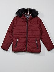 doudoune fille rouge