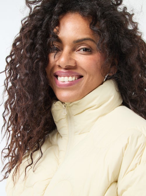 Doudoune courte  avec col montant et poches doublées polaire - Kiabi