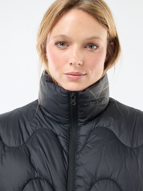 Doudoune courte  avec col montant et poches doublées polaire - Kiabi