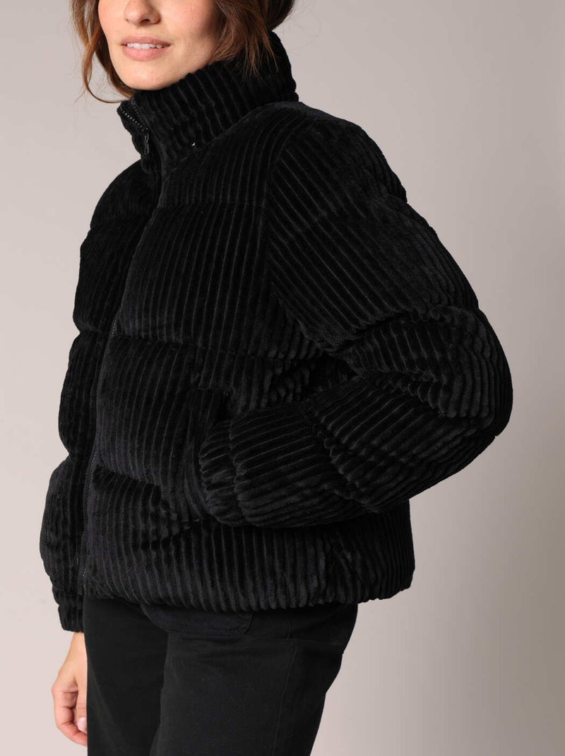 Doudoune courte col montant fermeture zippée 'Deeluxe' Noir - Kiabi