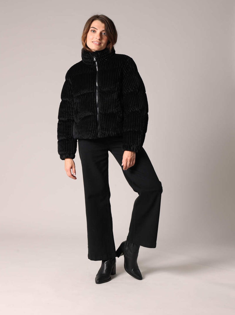 Doudoune courte col montant fermeture zippée 'Deeluxe' Noir - Kiabi