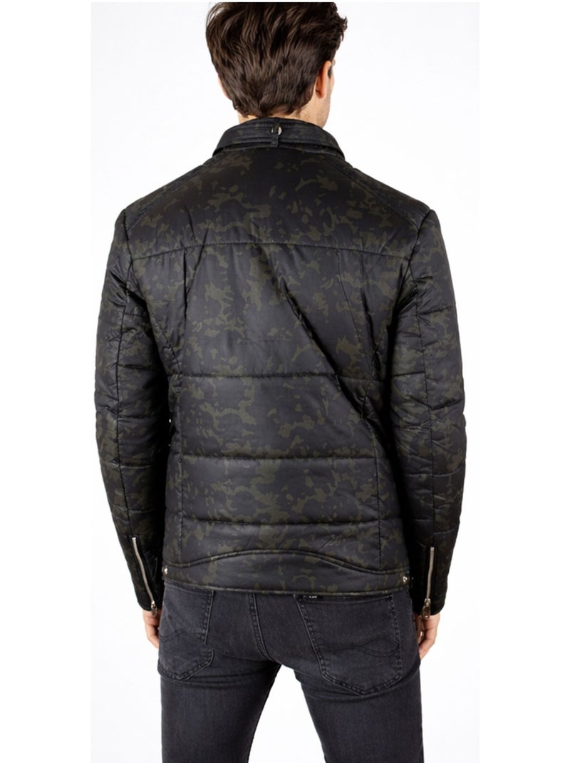 Doudoune courte col montant Kebello Kaki - Kiabi