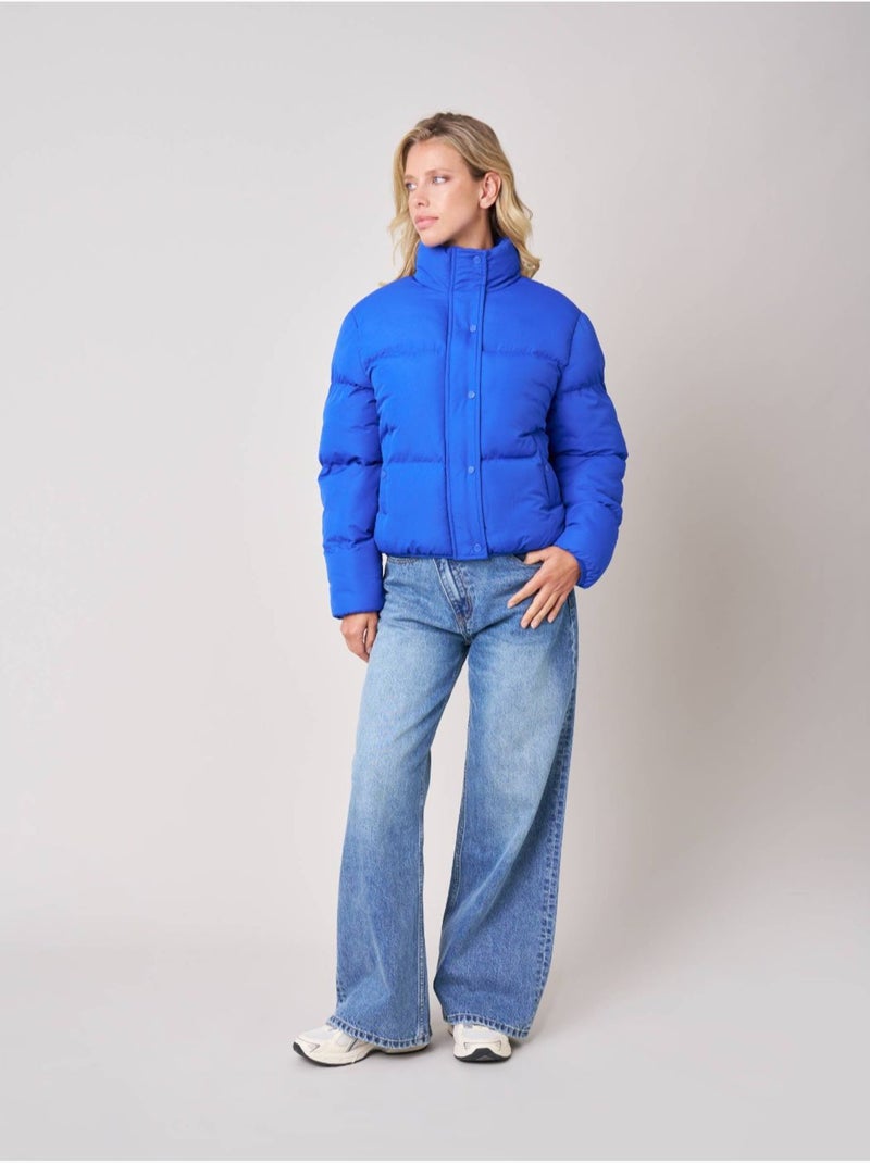 Doudoune courte femme 'deeluxe' Bleu fluo - Kiabi