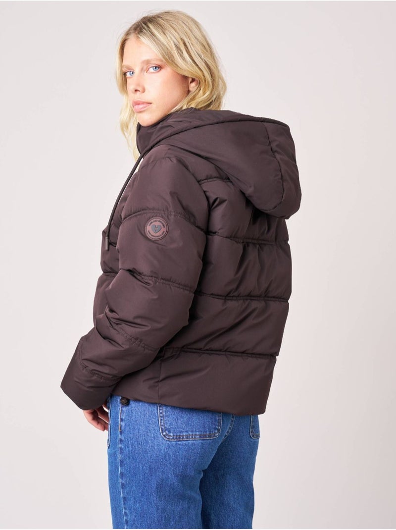 Doudoune courte femme 'deeluxe' Marron - Kiabi