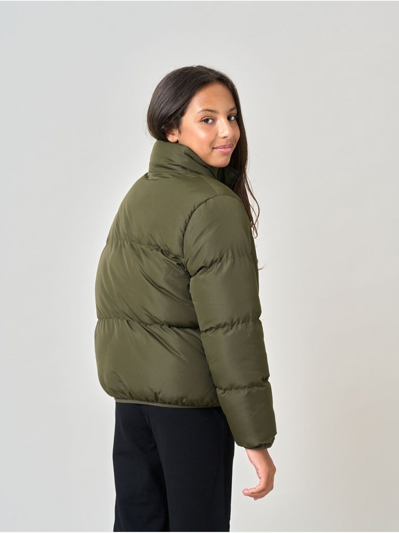 Doudoune courte fille 'deeluxe' Vert kaki clair - Kiabi
