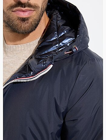 Doudoune courte réversible à capuche