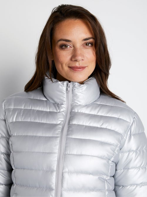 Doudoune courte zippée manches longues - Kiabi