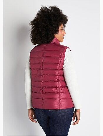 Doudoune courte zippée sans manches