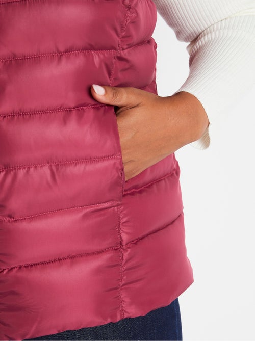 Doudoune courte zippée sans manches - Kiabi