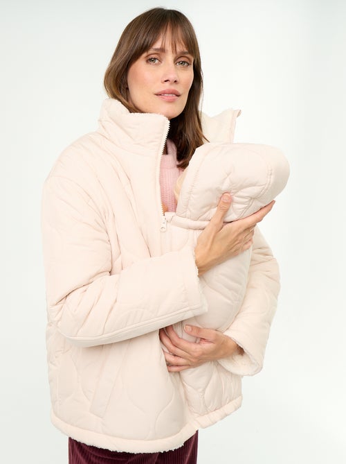 Doudoune de maternité matelassée et intérieur sherpa - Kiabi