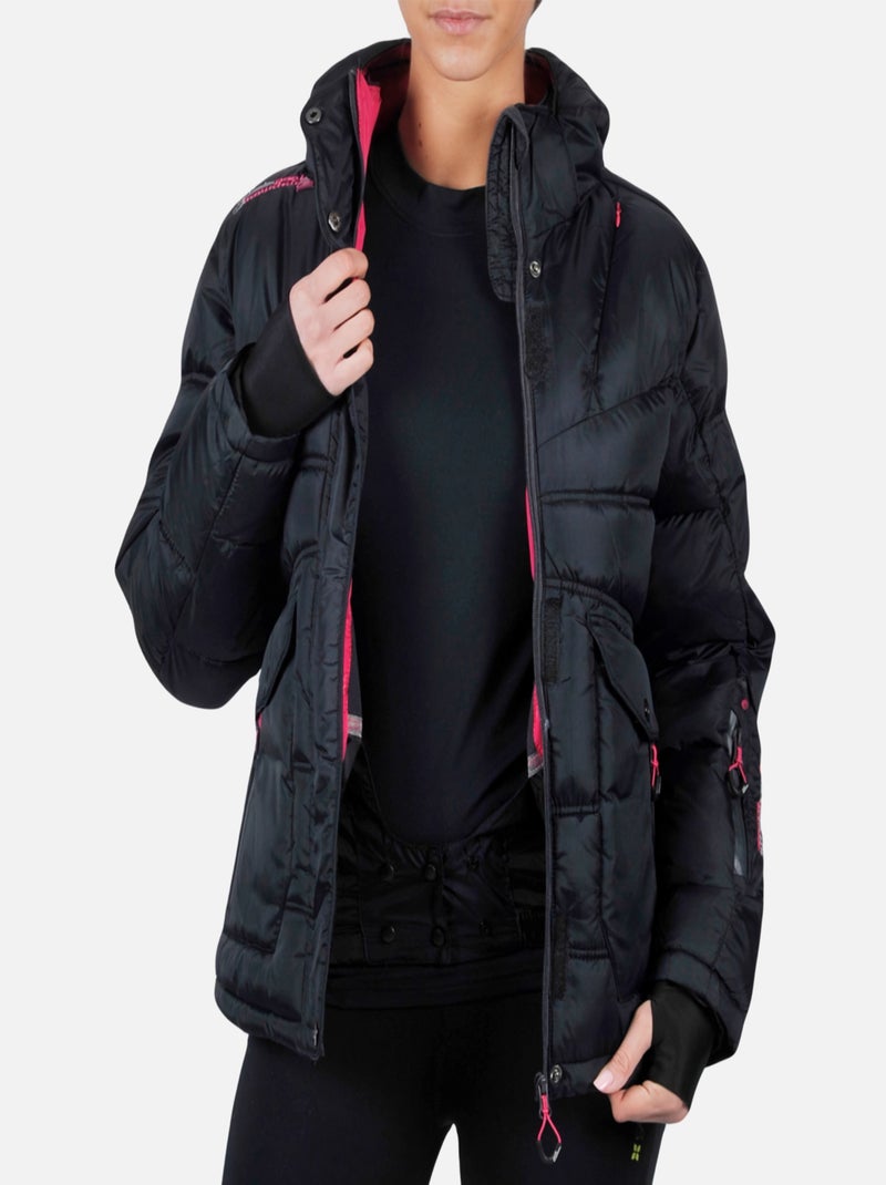 Doudoune de ski   ANECY - PEAK MOUNTAIN Noir Noir - Kiabi