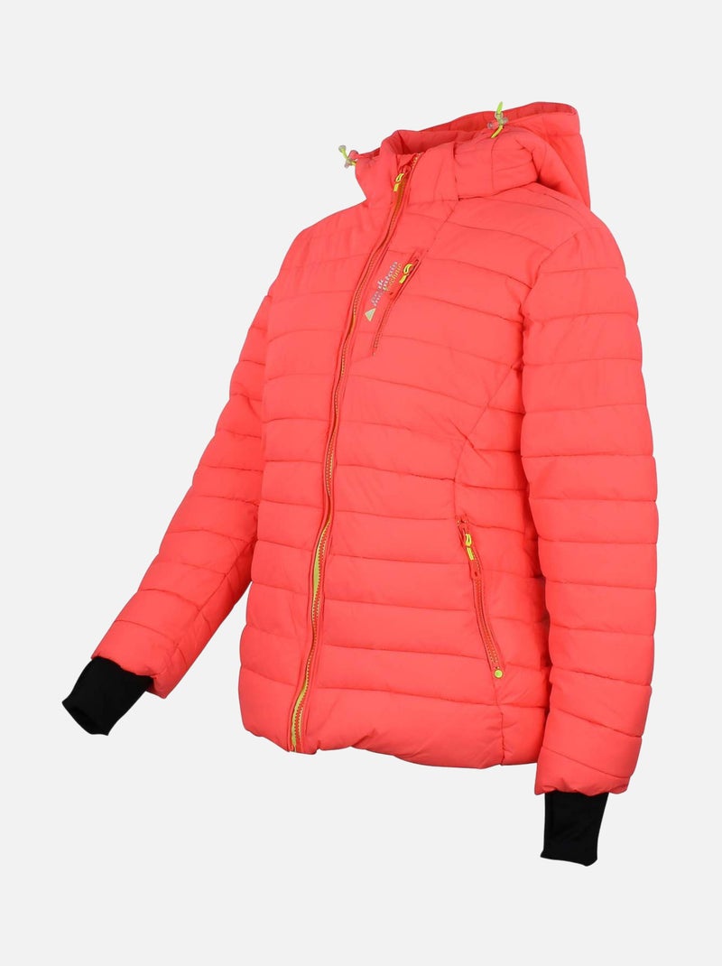Doudoune de ski   APTIS - PEAK MOUNTAIN Orange corail - Kiabi