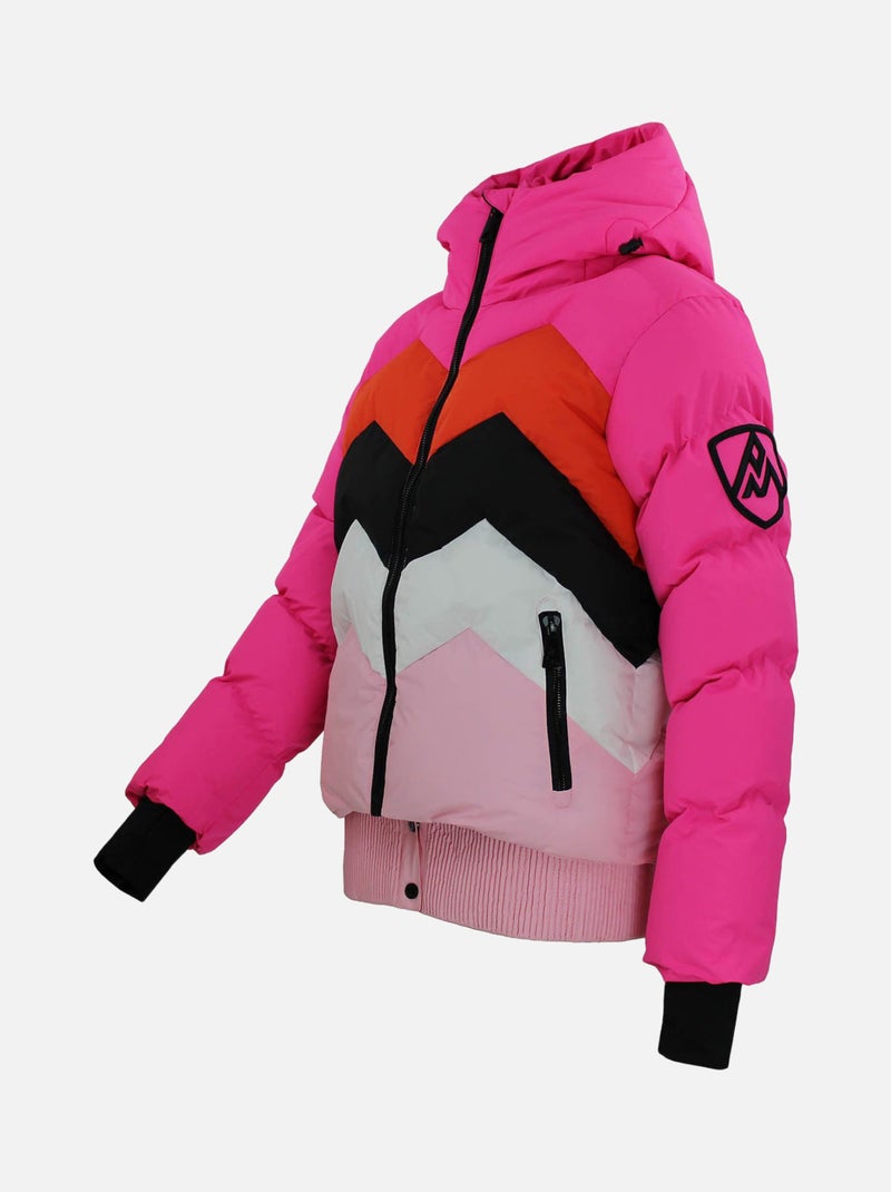 Doudoune de ski ARULIS - PEAK MOUNTAIN Rose fushia - Kiabi