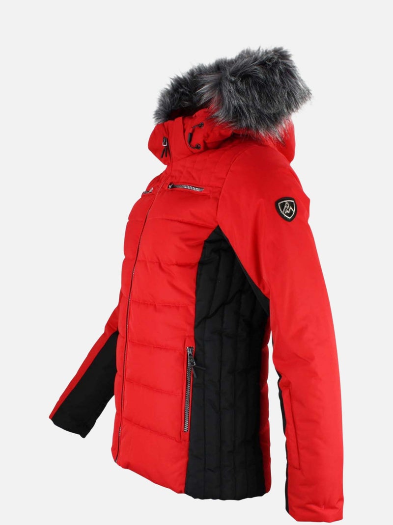 Doudoune de ski   ASALPI - PEAK MOUNTAIN Rouge - Kiabi