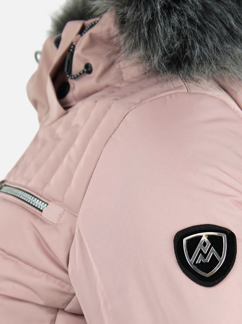 Doudoune de ski   ASALPO - PEAK MOUNTAIN Rose - Kiabi