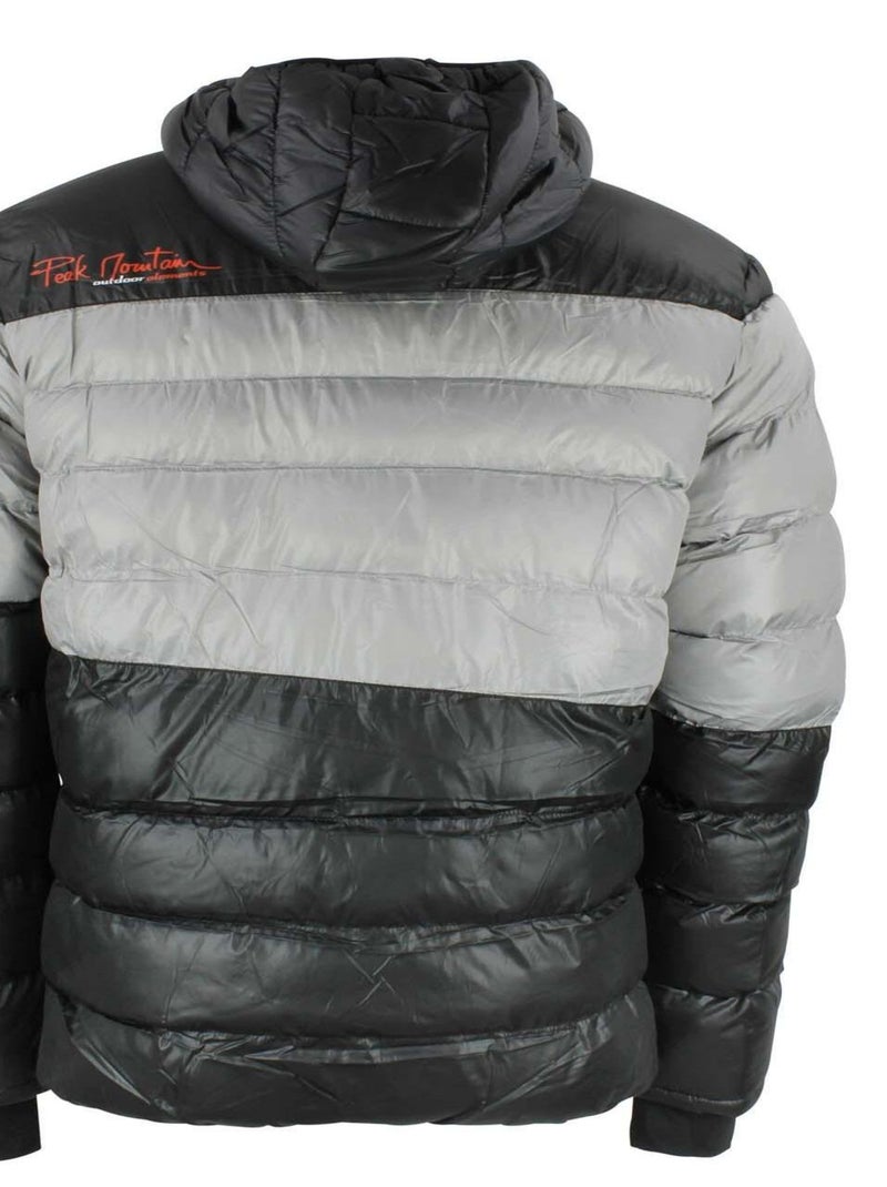 Doudoune de ski   CAPTIN - PEAK MOUNTAIN Noir Gris - Kiabi