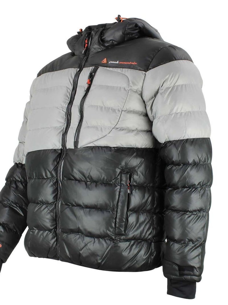 Doudoune de ski   CAPTIN - PEAK MOUNTAIN Noir Gris - Kiabi