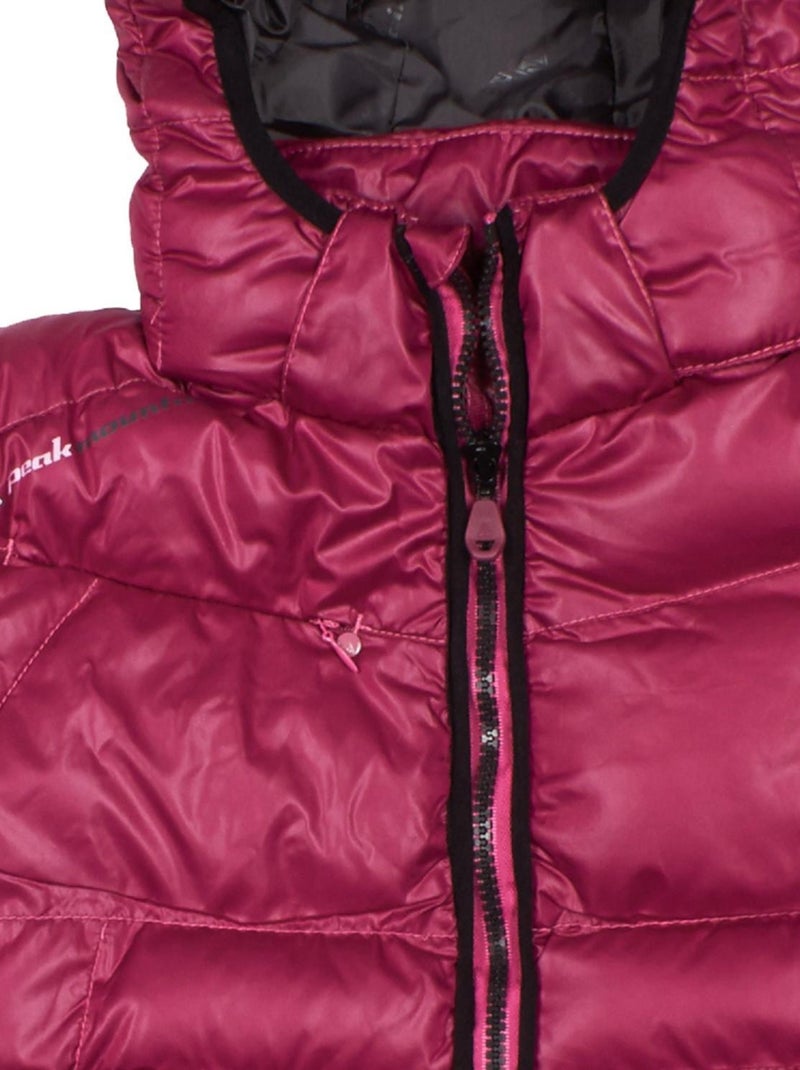 Doudoune de ski fille FALPINE - PEAK MOUNTAIN Rose framboise - Kiabi