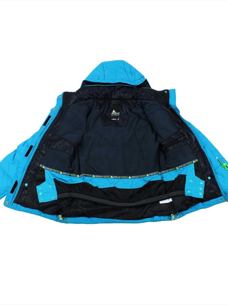 Doudoune de ski fille GANNECY - PEAK MOUNTAIN Bleu turquoise - Kiabi