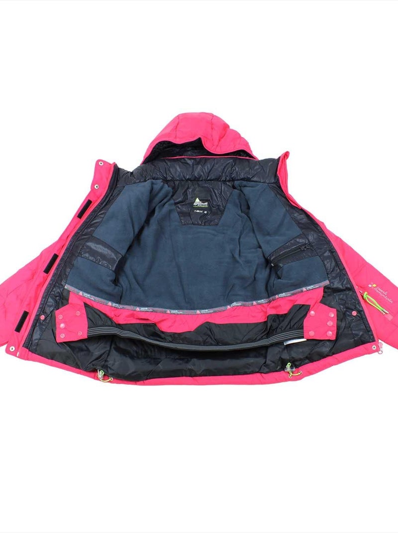 Doudoune de ski fille GANNECY - PEAK MOUNTAIN Rose framboise - Kiabi