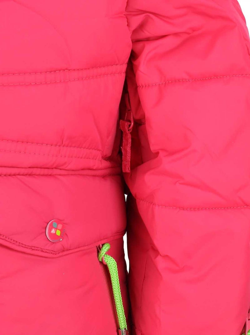 Doudoune de ski fille GANNECY - PEAK MOUNTAIN Rose framboise - Kiabi