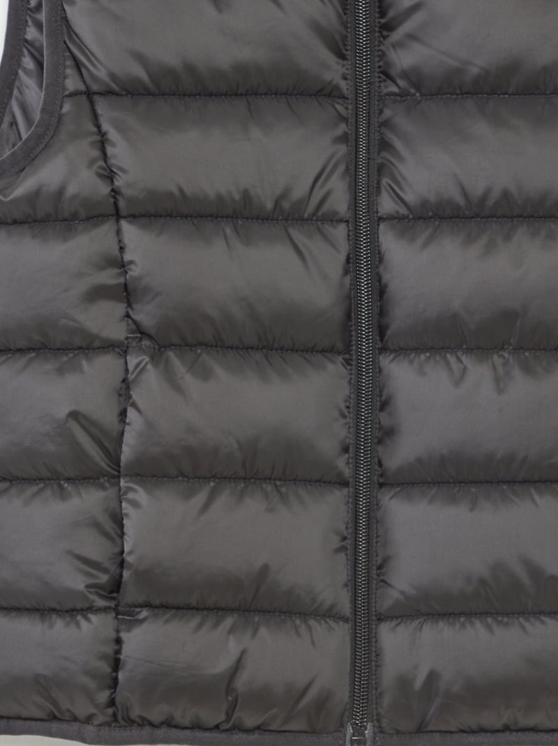 Doudoune déperlante sans manches Noir - Kiabi