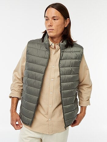 Doudoune déperlante sans manches unie