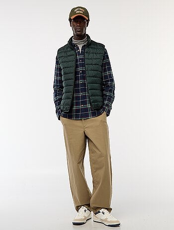 Doudoune déperlante sans manches unie