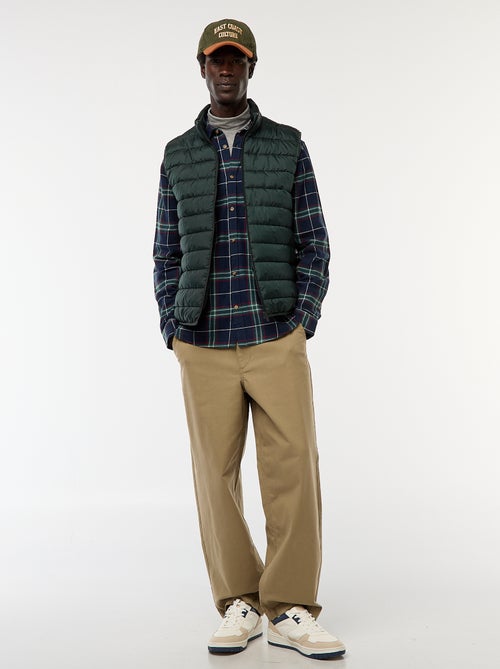 Doudoune déperlante sans manches unie - Kiabi