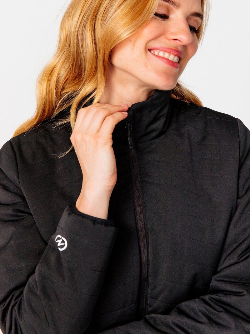 Doudoune déperlante Thermolactyl manches longues femme - DamartSport Noir - Kiabi