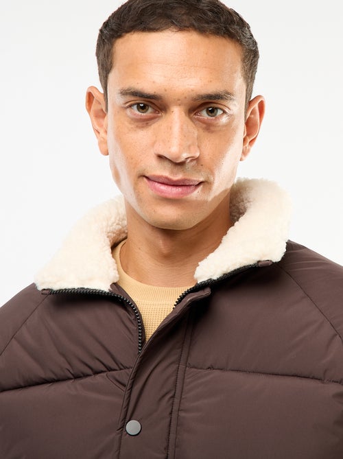 Doudoune déperlante unie avec liens de serrage bas de corps - Kiabi