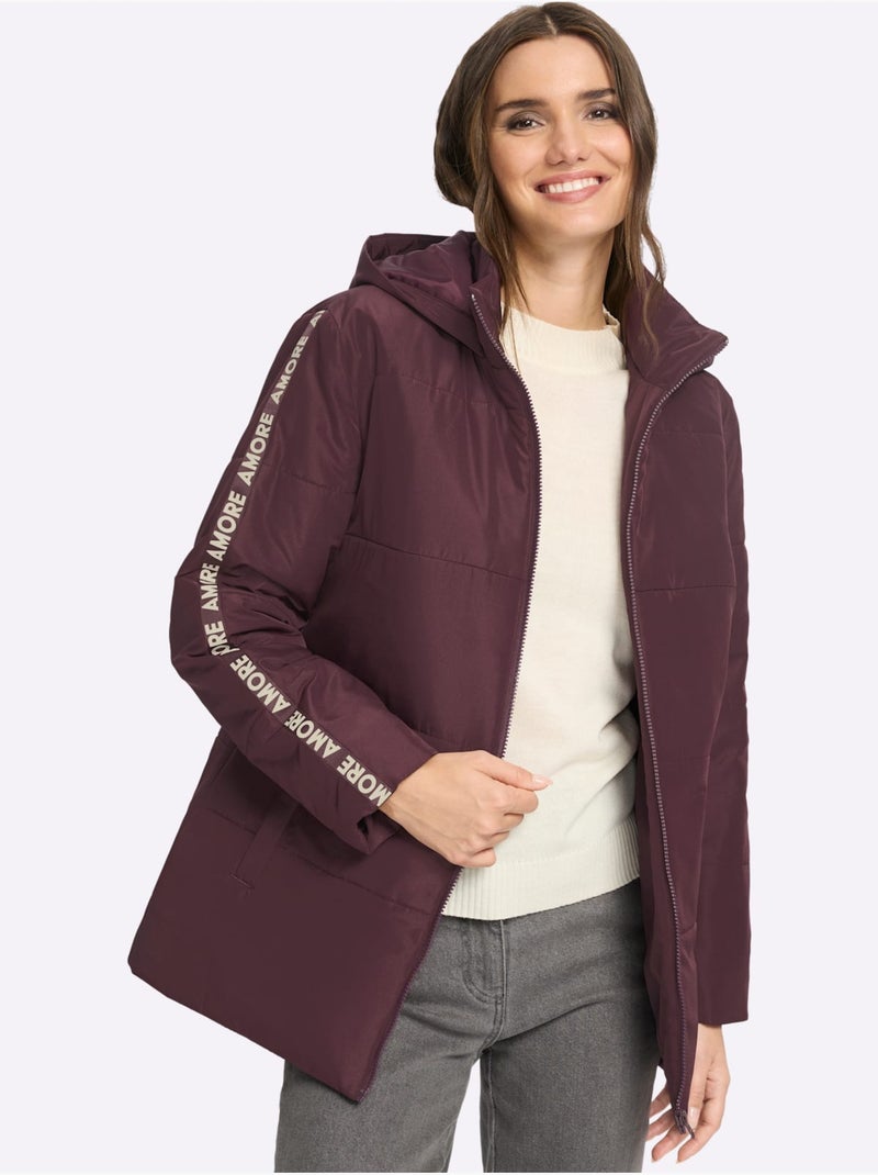 Doudoune doublure chaude - taille standard - moda vilona Noir Bordeaux - Kiabi