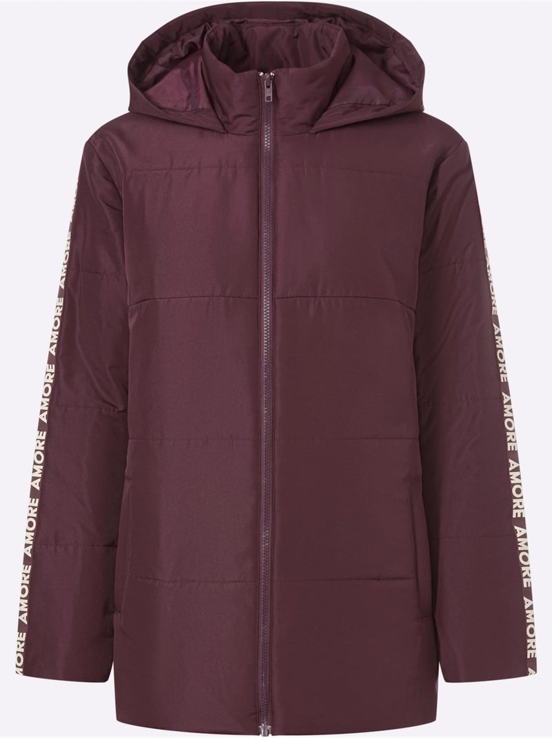 Doudoune doublure chaude - taille standard - moda vilona Noir Bordeaux - Kiabi