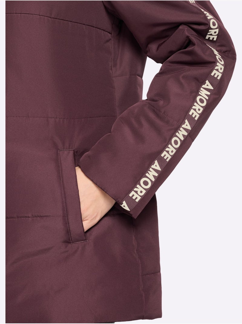 Doudoune doublure chaude - taille standard - moda vilona Noir Bordeaux - Kiabi