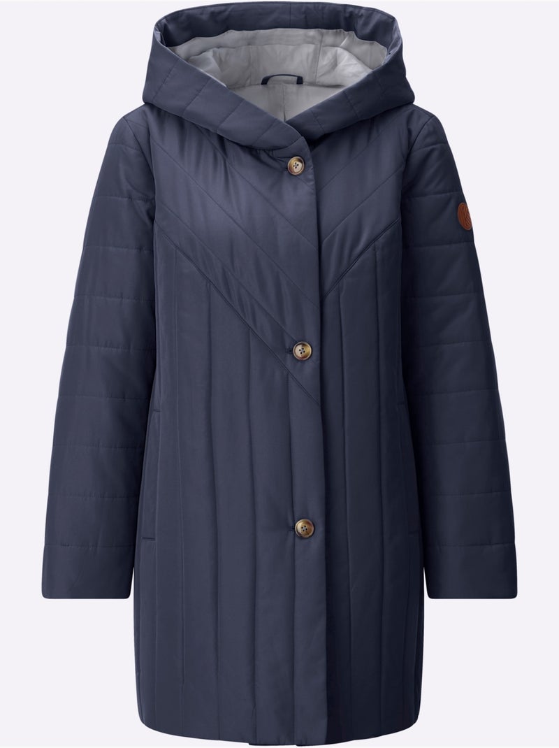 Doudoune doublure et garnissage chaud - taille standard - moda vilona Bleu marine - Kiabi