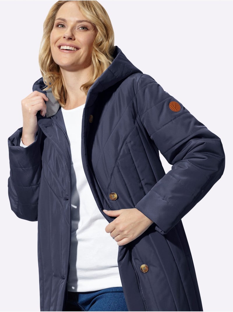 Doudoune doublure et garnissage chaud - taille standard - moda vilona Bleu marine - Kiabi