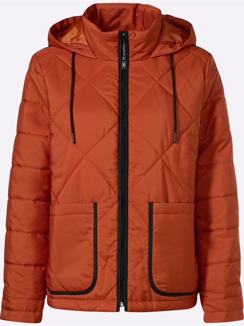 Doudoune Doublure Et Garnissage Chaud - Taille Standard - Moda Vilona Noir Rouge - Kiabi