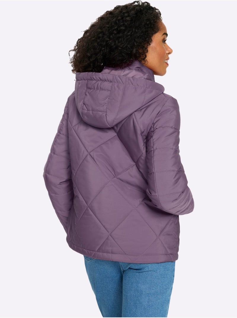 Doudoune doublure et garnissage chaud - taille standard - moda vilona Noir Violet Noir - Kiabi