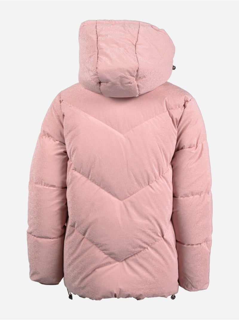 Doudoune effet pixelisé - boom kids Rose - Kiabi