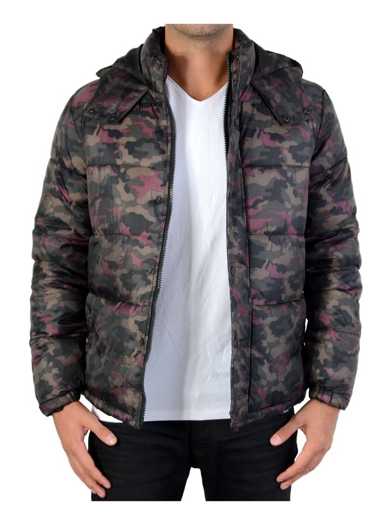 Doudoune Eleven Paris Melco Alpine Noir Vert - Kiabi