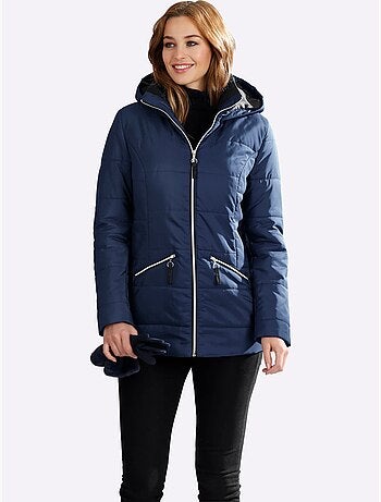 Doudoune Empiècement Polaire Au Col - Taille Standard - Moda Vilona