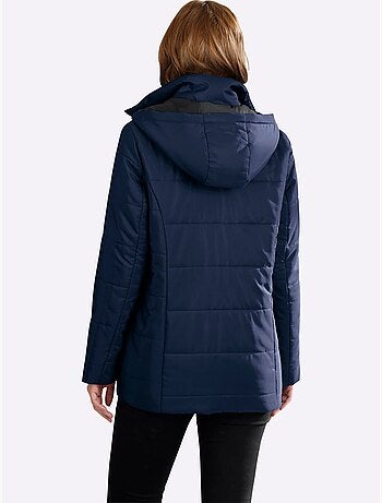 Doudoune Empiècement Polaire Au Col - Taille Standard - Moda Vilona