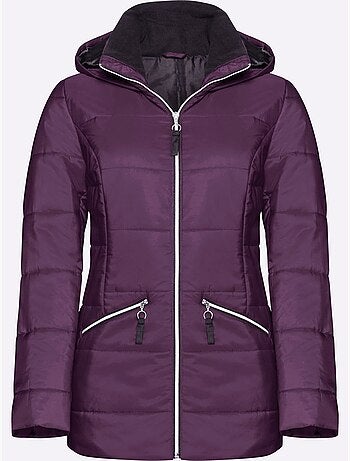 Doudoune Empiècement Polaire Au Col - Taille Standard - Moda Vilona