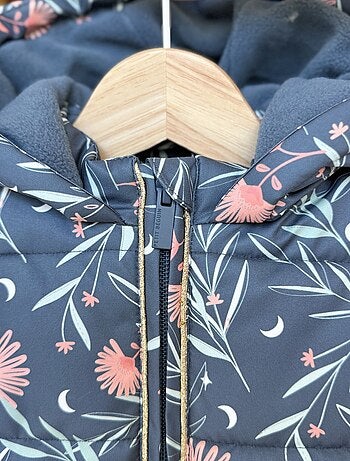 Doudoune enfant imperméable doublé polaire avec capuche Dina