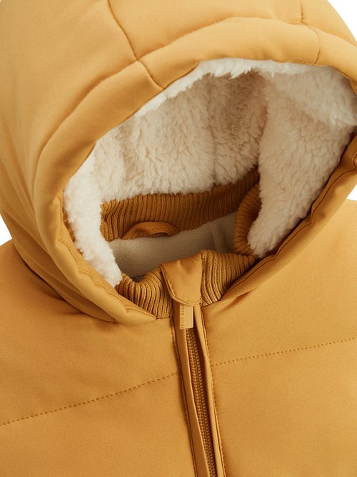 Doudoune enfant imperméable doublée polaire avec capuche Charly - Kiabi