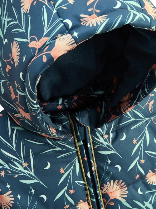 Doudoune enfant imperméable doublée polaire avec capuche Dina - Kiabi