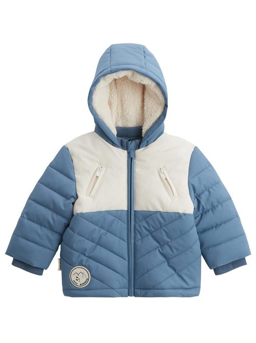 Doudoune enfant imperméable doublée polaire avec capuche Tao - Kiabi