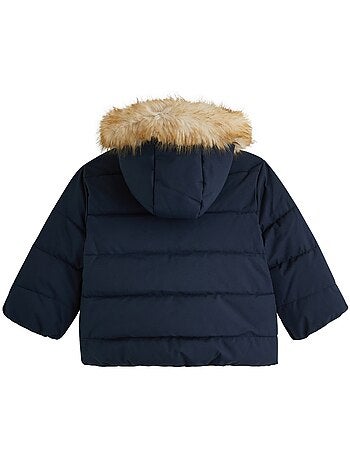 Doudoune enfant imperméable doublée sherpa avec capuche adèle