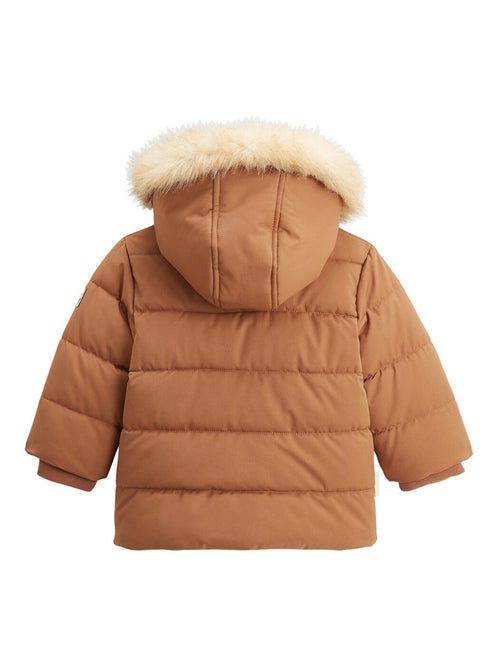 Doudoune enfant imperméable doublée sherpa avec capuche Chincha - Kiabi